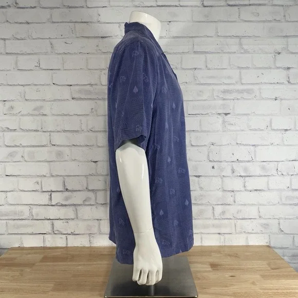 Tommy Bahama Shirt Men's Small 100% Silk Camp Shirt Pass Line Hawaiian Gambling - Picture 7 of 12